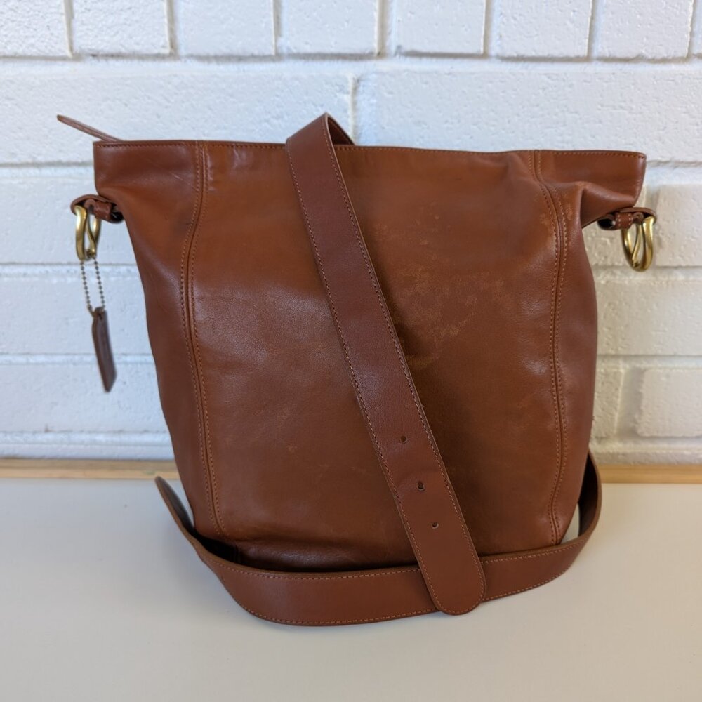 Vintage Coach Monterey Hobo Lightweight United States British Tan Handbag Purse - Picture 2 of 12